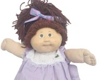 Vintage Coleco Cabbage Patch Kids Toddler Girl Auburn Ponytail Brown Eyes Dimple