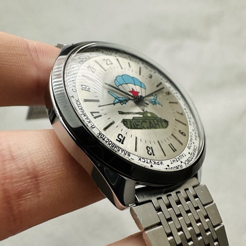 RARE Raketa POLAR 24h 2623.H Antarctic Cities VDV USSR Watch Wrist Soviet Vintage - Bild 7 von 20