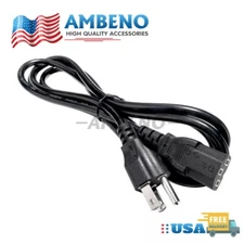 Lot of 10 -100 AC Power Cord Cable Desktop Monitor Computer PC 5ft IEC320