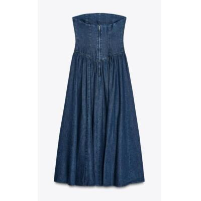 white christmas dresses Denim Darling Tube Top | Simply Me Boutique main image 0