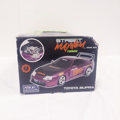 NEW IN BOX! Nikko Toyota Supra, Street Mayhem tuner scale 1:16