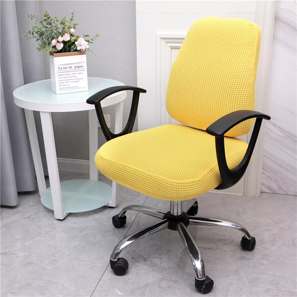 Yellow check chair clearance
