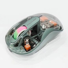 FMOUSE Interesting Transparent Bluetooth Mouse with USB  Type-C Two Receiver...