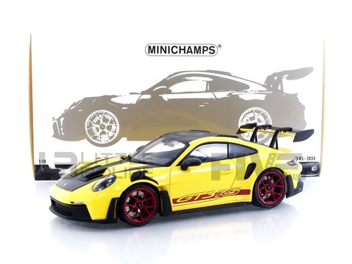 Minichamps : Porsche 911 GT3 RS 2024 - Jaune | Modélisme
