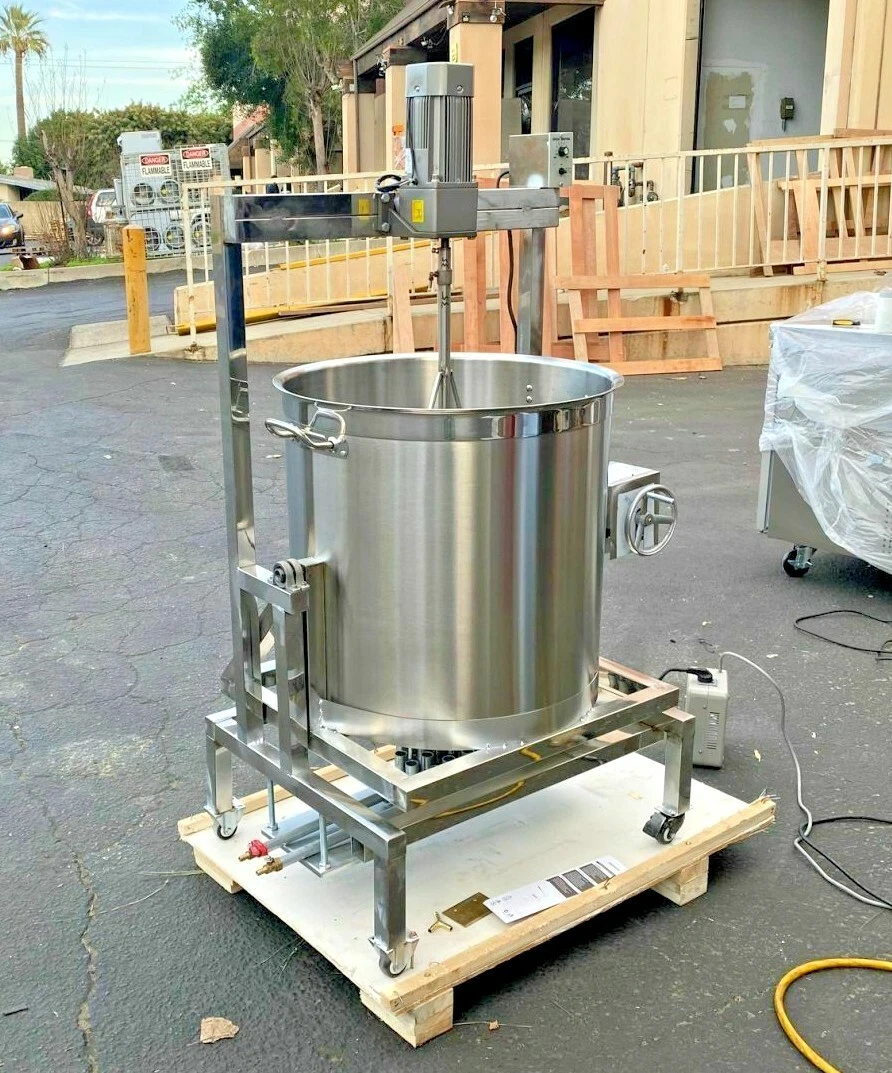 NEW 80L Steam Kettle Mixer Hand Crank Tilt Natural Gas and Electric Stirrer  | eBay