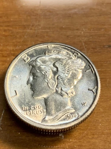 1943-S Mercury Dime With Full Bands Uncirculated Condition SKU# 33570