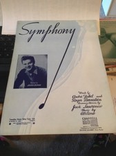 Vtg Sheet Music: Symphony, Johnny Desmond 1945
