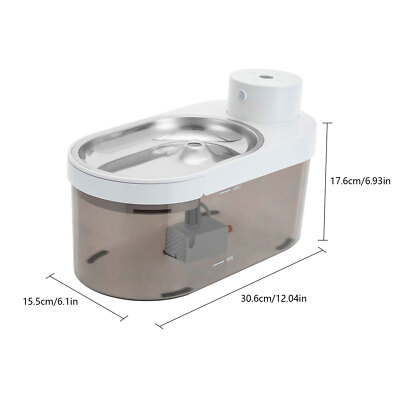 Cat Water Fountain Freestanding Pet Water Fountain Cat Drinking Fountain New