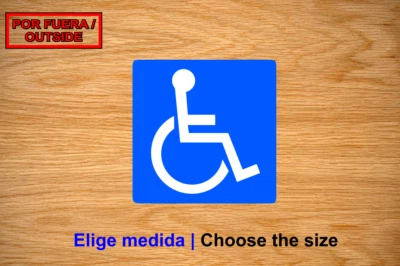 Sticker Vinilo Pegatina Decal Vinyl Minúsvalido Logo Disabled Discapacidad