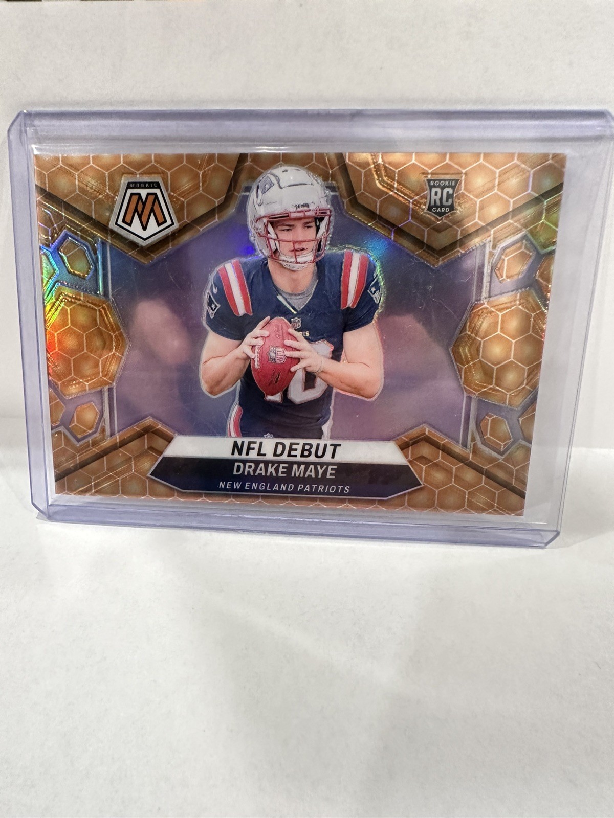 DRAKE MAYE 2024 PANINI MOSAIC #273 ROOKIE HONEYCOMB PRIZM RC NFL DEBUT PATRIOTS