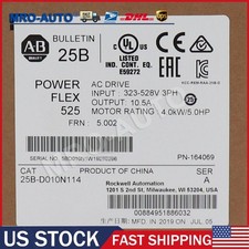 Allen-Bradley 25B-D010N114 PowerFlex 525 4kW 5Hp AC Drive Sealed US Free Tax