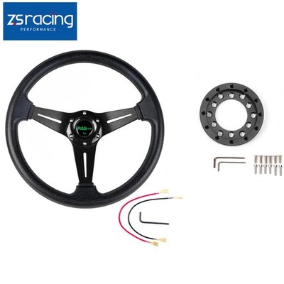 14'' Steering Wheel+For Logitech G27/G29/G920/G923 Steering Wheel Adapter Plate