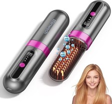Cordless Hair Straightener Brush for Women