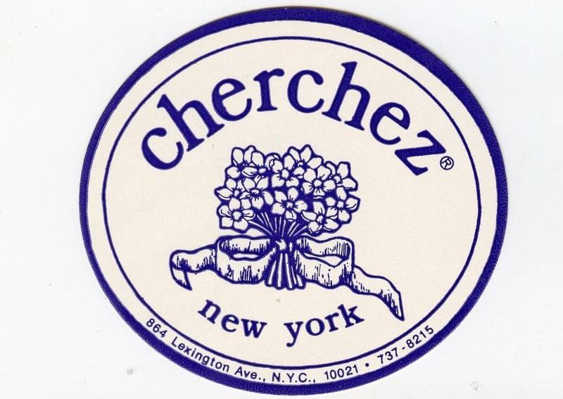 Cherchez luggage label 3 x 3"