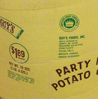 Vintage Rare Guy's  Potato Chip Can, 10" tall X 9 1/2" wide, dated April 2 1976  — photo 2