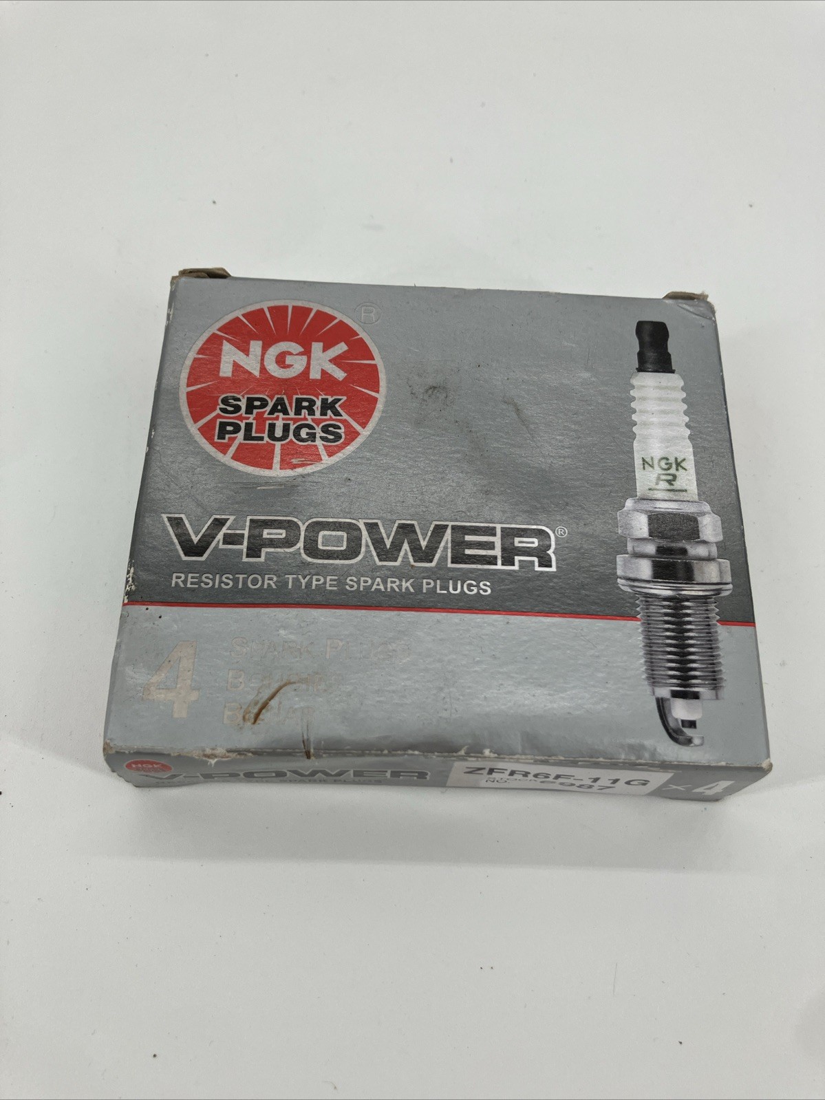 Brand New NGK V-POWER 6987 Real Genuine Spark Plugs Set of 4 ZFR6F-11G