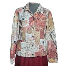 Cotton Blend Lightweight Jacket Size Medium