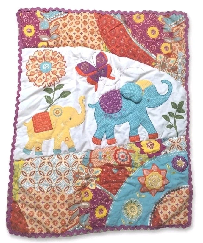 Levtex Boho Baby Zahara Elephant Crib Sheet Dust Ruffle and Comforter
Opens in a new window or tab