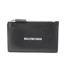 Balenciaga Leather Logo Fragment Case Card