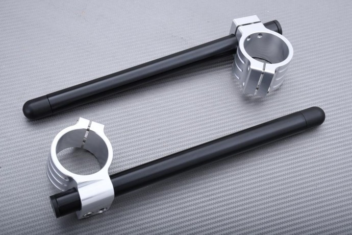 Bracelet demi guidon standard 41mm en aluminium noir pour moto Yamaha VMAX 1200