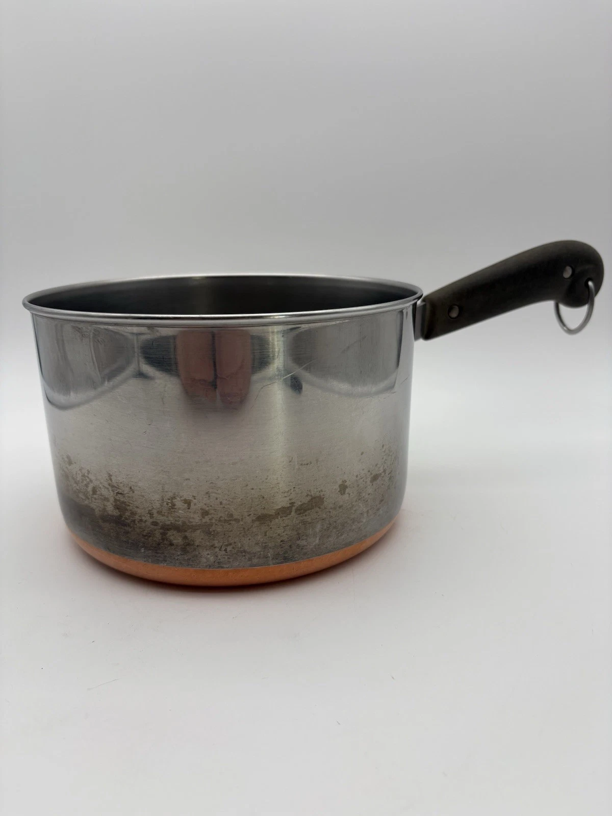 Vintage Revere Ware 3 qt Sauce Pan, Copper Bottom, No Lid, Pre-1968