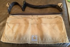 Carhartt Men's Duck Waist Work Apron Tan 18x9  Pre Owned Adjustible