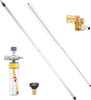 #ad 40quot; Pressure Washer Wand Radiator Cleaning Chemical Injector Pivoting Coupler $32.00