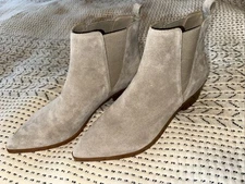 Marc Fisher Women's Yikalo Suede Leather Chelsea Bootie Grey Size 9 M