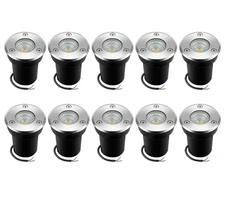 10Pack Landscape Lights - 6W LED Well Lights 12V-24V IP67 Waterproof Low Volt...