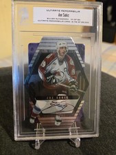 2000-01 ITG IN THE GAME ULTIMATE Joe Sakic SILVER AUTO AUTOGRAPH /90