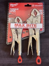 Milwaukee 48-22-3702 2Pc TORQUE LOCK MAXBITE Locking Pliers Set 7" & 10"