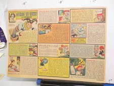 newspaper ad 1951 Pat Guinan Kre-Mel Simoniz Sugar Crisp Holland Rusk Wildroot