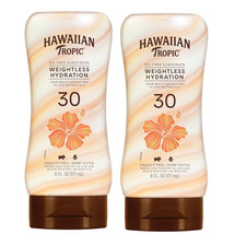 Weightless Hydration Lotion Sunscreen SPF 30, 6Oz Twin Pack  Oil Free Sunscreen