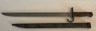 WWII WW2 Japanese Type 30 Arisaka bayonet w/scabbard w/marking on blade! 1