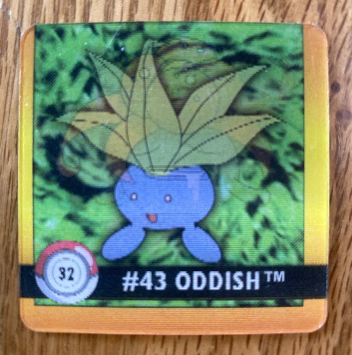 1999 Pokemon Action Flipz Artbox Lenticular Premier 32 Oddish