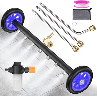 #ad 24#x27;#x27; Undercarriage Pressure Washer Attachment 2 In 1 Power Washer under Car Cl $133.62