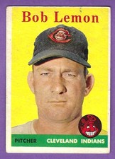 1958 Topps - #2  Bob Lemon - Cleveland Indians - Vg+