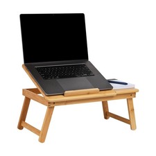 Mind Reader Lap Desk, Laptop Stand with 21.25"L x 13.19"W x 8.25"H, Brown