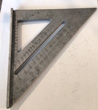 Vintage Exact #37210 Speed Square USA Aluminum 7” Framing Square