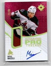 2023-24 Upper Deck Ultimate Autographed Pro Threads Matias Macceli 73/99 Arizona