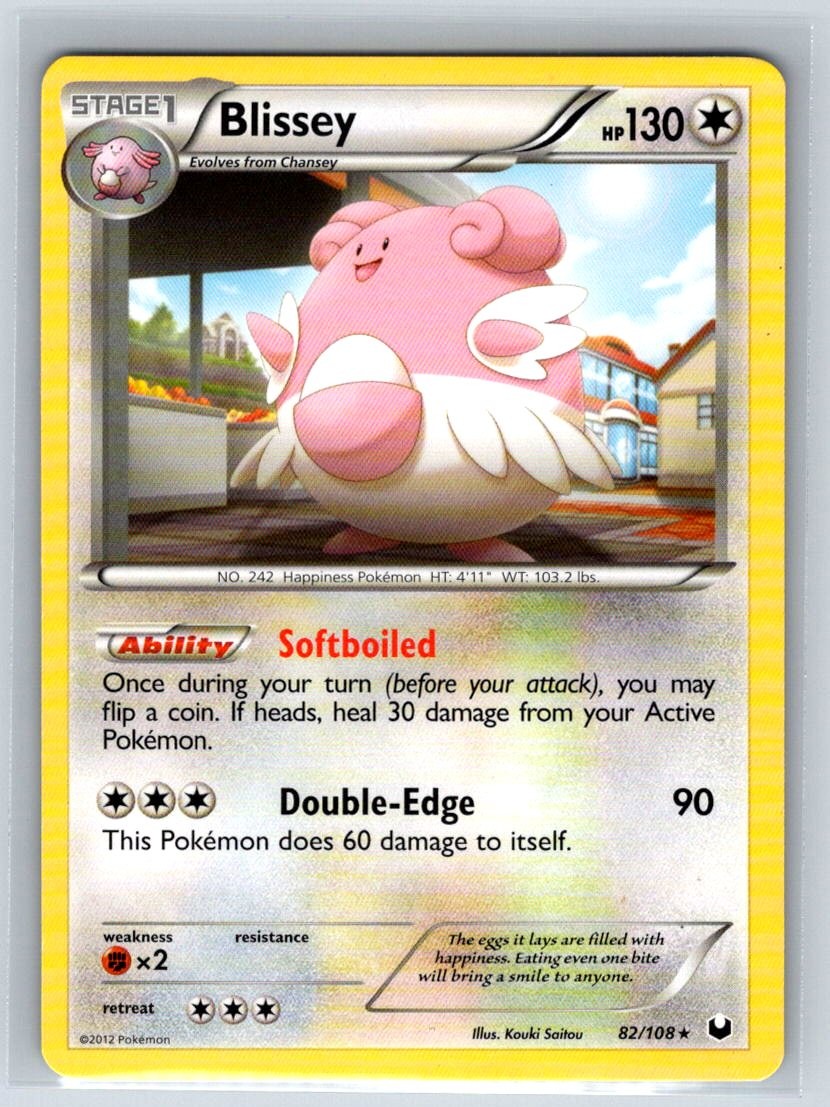 Blissey 82/108 Holo Rare Dark Explorers Pokemon Near Mint
