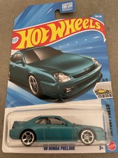 VHTF 2026 Hot Wheels 98 Honda Prelude Teal RHD Factory Fresh #5/5 JDM #136/250!