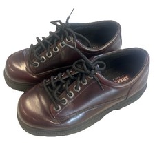 Skechers VTG 90  s Y2K Chunky Shoes Leather Maroon Men  s 6790 US 8.5  UK 7.5