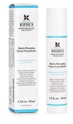 Kiehl's Hydro-Plumping Serum Conc W-Epidermal Filler & 15% Glycerin 1.6 oz NIB