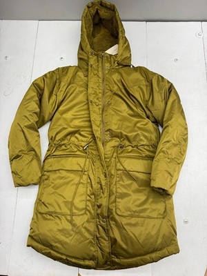 Universal Thread Shiny Green Fullzip Hooded Coat Womens Size Small NEW