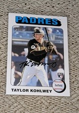 2024 TAYLOR KOHLWEY TOPPS HERITAGE WHITE BORDER RC #154 (PADRES)