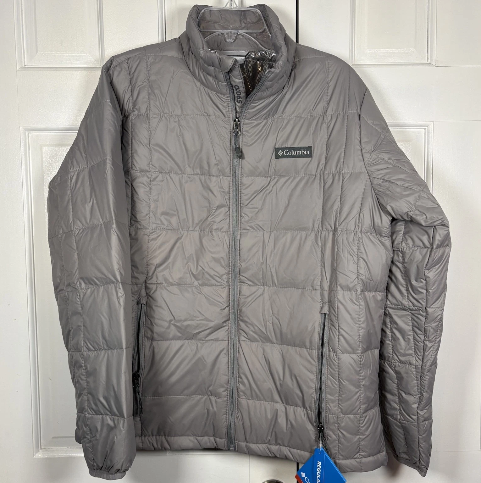 Columbia Voodoo Falls 590 Turbodown II Omni-Heat Gray Jacket, Men’s M