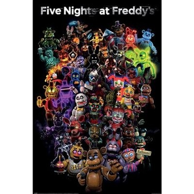 Poster Five Nights At Fredd - Collage  (Film/Game)  61x91,5cm NEU 60016