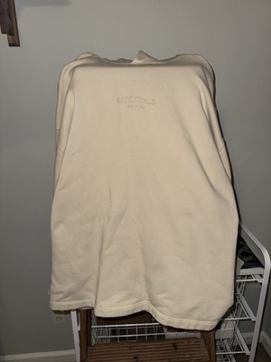 Men Fear of God Essentials Hoodie 'Cream'