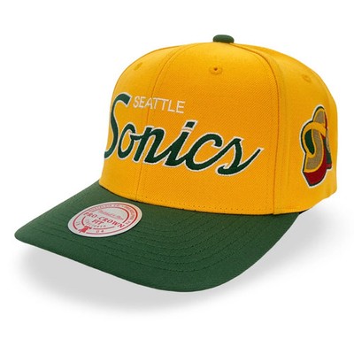 Seattle Supersonics NBA Mitchell & Ness Team Script 2.0 Pro Snapback HWC
